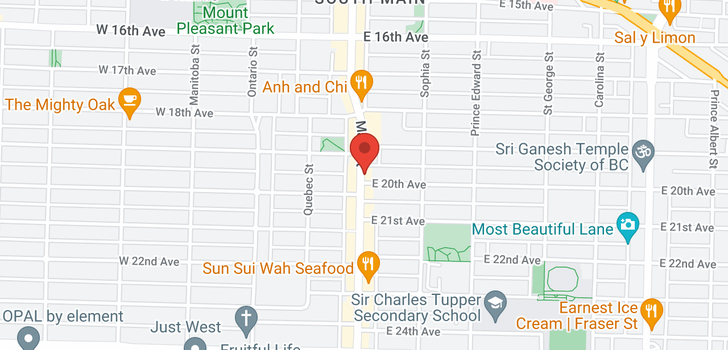 map of 103 209 20TH AVENUE